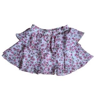 Floral Ruffle Skirt